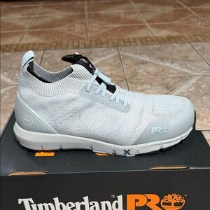 Timberland PRO Kids Gray Radius Knit Slip-On Sneakers